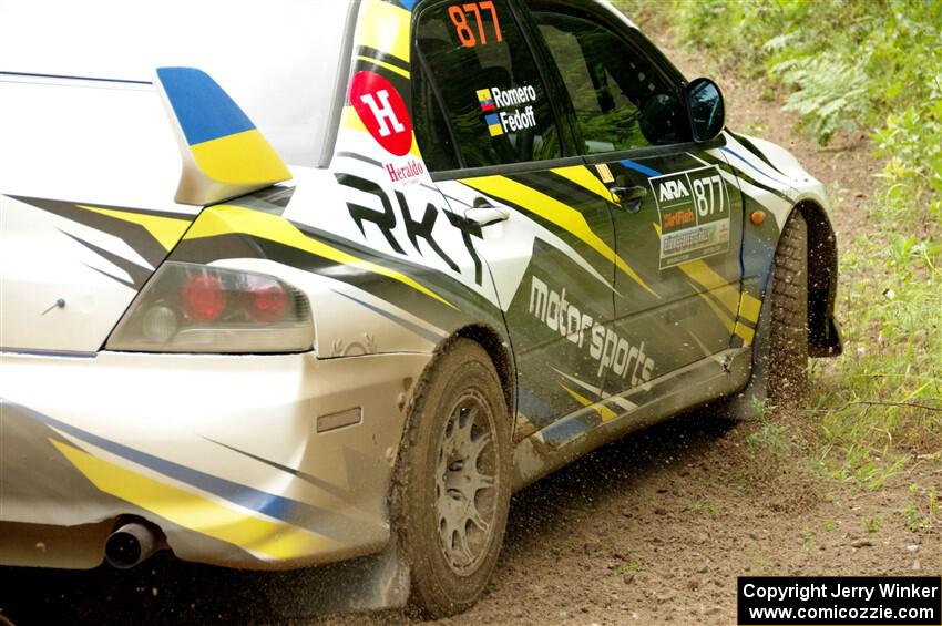 Klim Fedoff / Oscar Romero Mitsubishi Lancer Evo IX on SS1, Crossroads I.