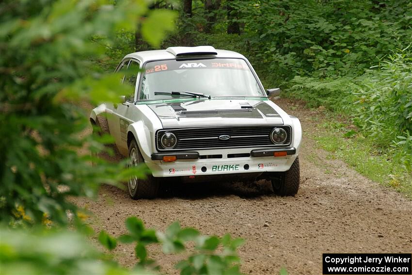 Seamus Burke / Martin Brady Ford Escort Mk II on SS1, Crossroads I.