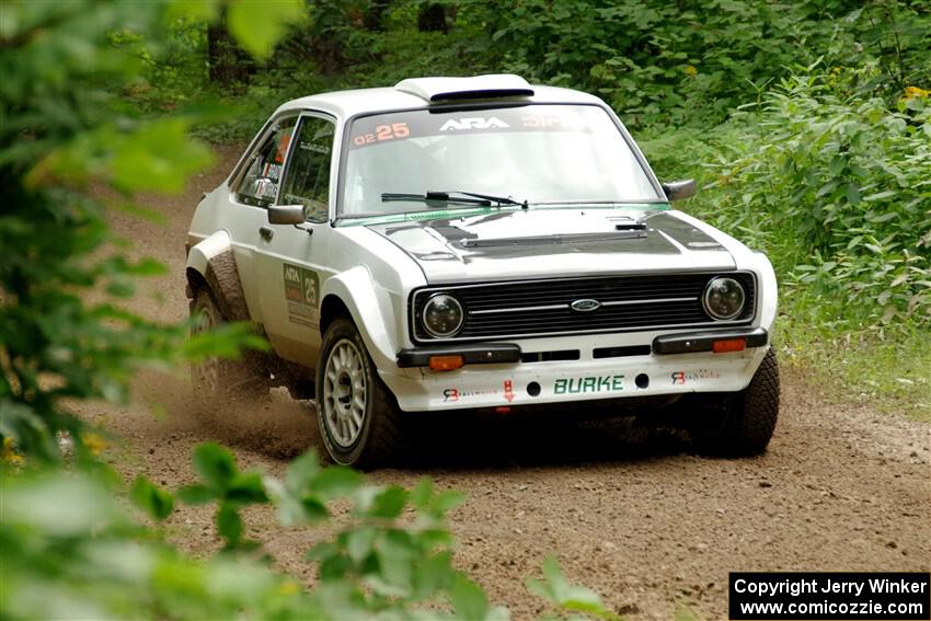 Seamus Burke / Martin Brady Ford Escort Mk II on SS1, Crossroads I.