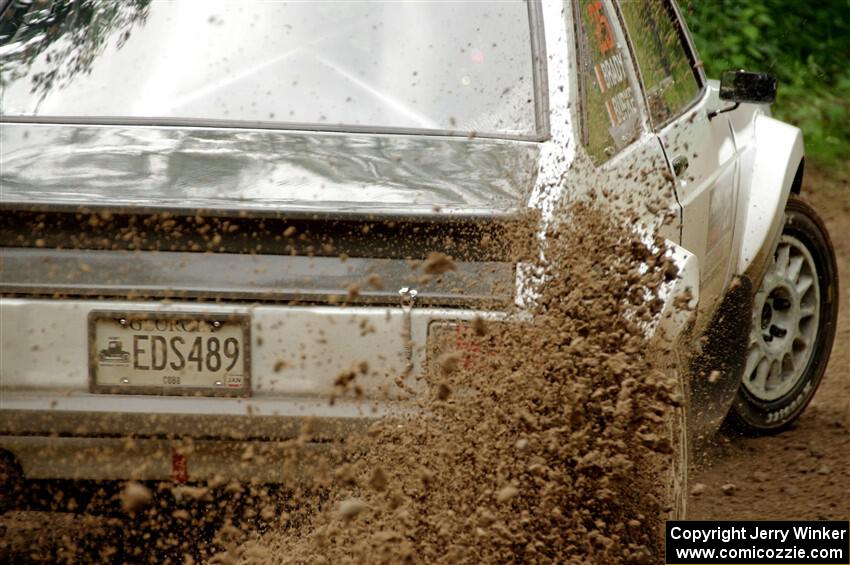 Seamus Burke / Martin Brady Ford Escort Mk II on SS1, Crossroads I.