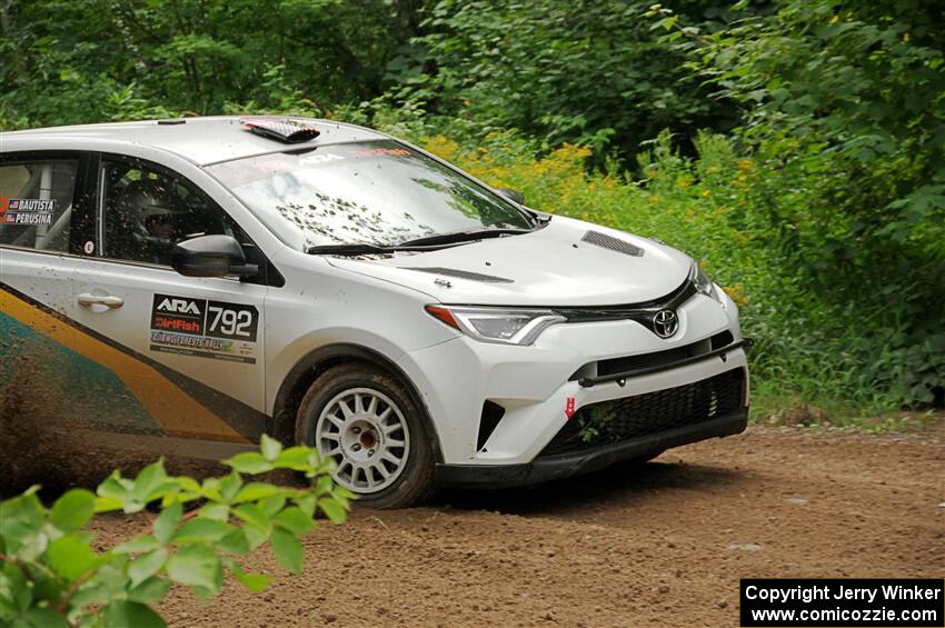 Alejandro Perusina / Andres Bautista Toyota RAV4 on SS1, Crossroads I.