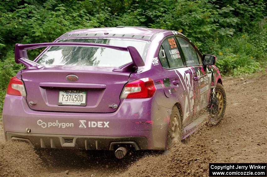 Phil Wearn / Nicholas Andrew Subaru WRX STi on SS1, Crossroads I.