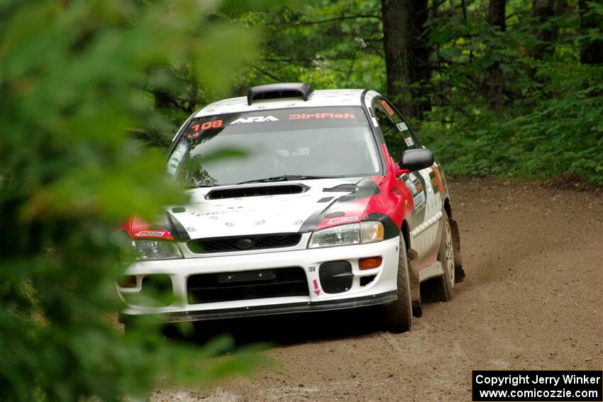 Chris Barribeau / Alex Ferencz Subaru Impreza RS on SS1, Crossroads I.