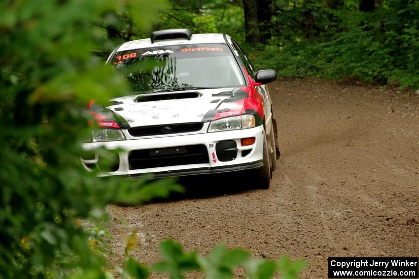 Chris Barribeau / Alex Ferencz Subaru Impreza RS on SS1, Crossroads I.