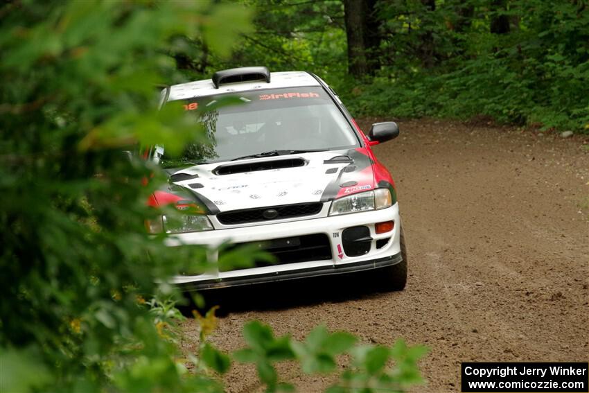 Chris Barribeau / Alex Ferencz Subaru Impreza RS on SS1, Crossroads I.