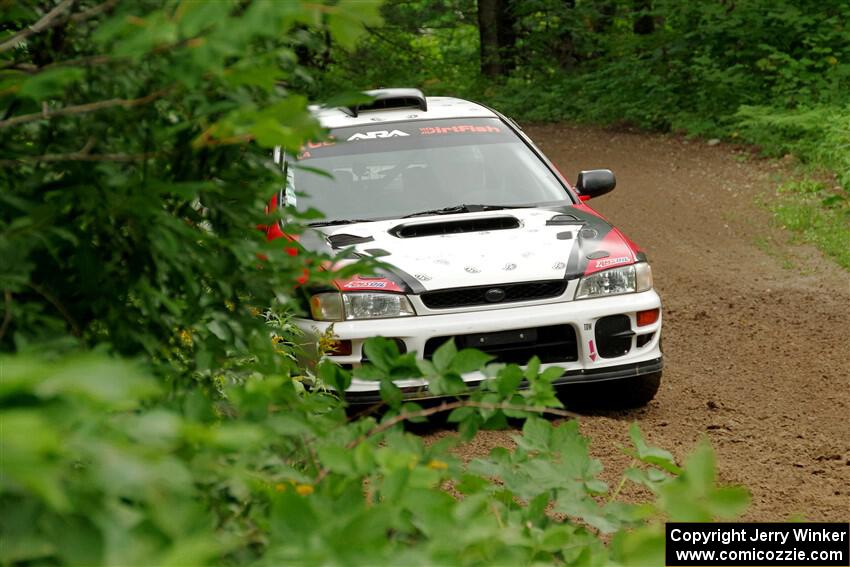 Chris Barribeau / Alex Ferencz Subaru Impreza RS on SS1, Crossroads I.