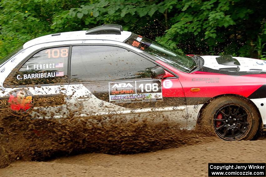 Chris Barribeau / Alex Ferencz Subaru Impreza RS on SS1, Crossroads I.