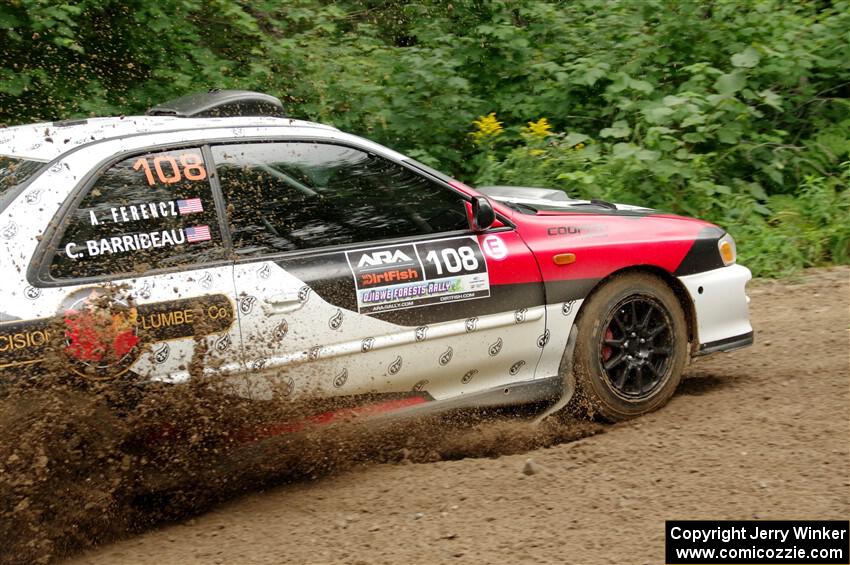 Chris Barribeau / Alex Ferencz Subaru Impreza RS on SS1, Crossroads I.