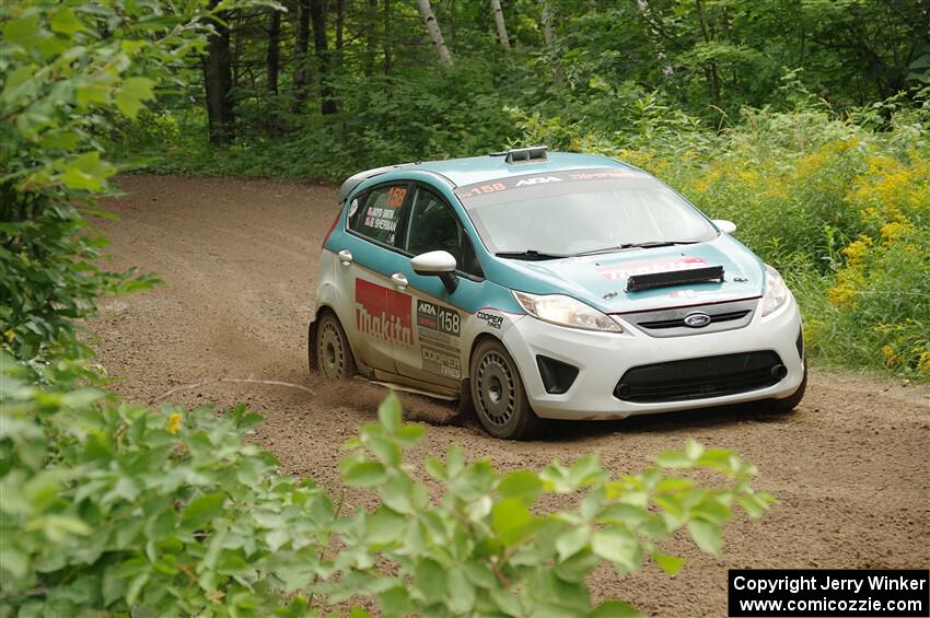 Spencer Sherman / Boyd Smith Ford Fiesta R2 on SS1, Crossroads I.