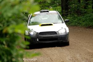 Mark Williams / Steve Harrell Subaru WRX STi on SS1, Crossroads I.