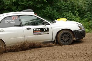 Mark Williams / Steve Harrell Subaru WRX STi on SS1, Crossroads I.