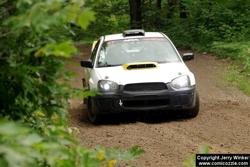 Mark Williams / Steve Harrell Subaru WRX STi on SS1, Crossroads I.