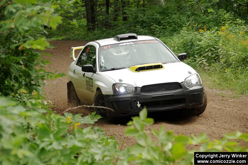 Mark Williams / Steve Harrell Subaru WRX STi on SS1, Crossroads I.