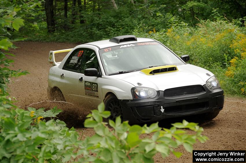 Mark Williams / Steve Harrell Subaru WRX STi on SS1, Crossroads I.