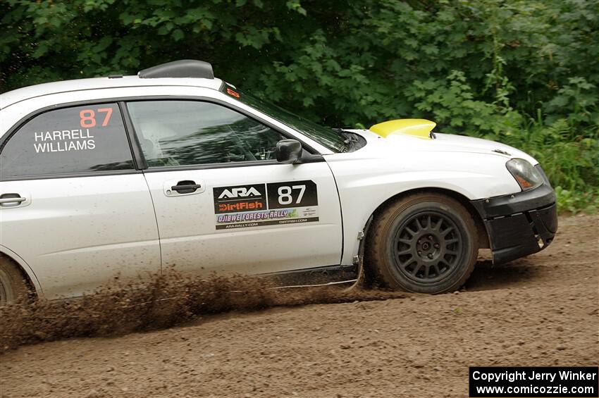 Mark Williams / Steve Harrell Subaru WRX STi on SS1, Crossroads I.