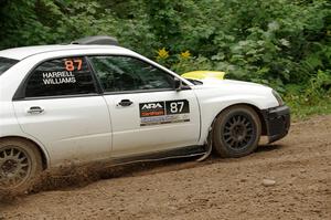 Mark Williams / Steve Harrell Subaru WRX STi on SS1, Crossroads I.