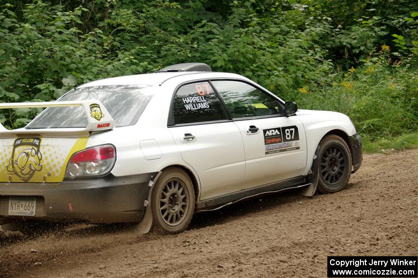 Mark Williams / Steve Harrell Subaru WRX STi on SS1, Crossroads I.