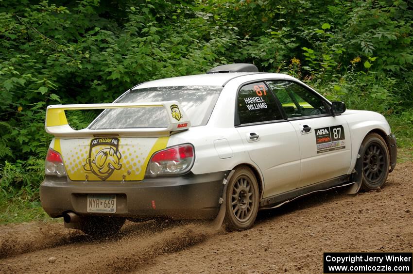 Mark Williams / Steve Harrell Subaru WRX STi on SS1, Crossroads I.