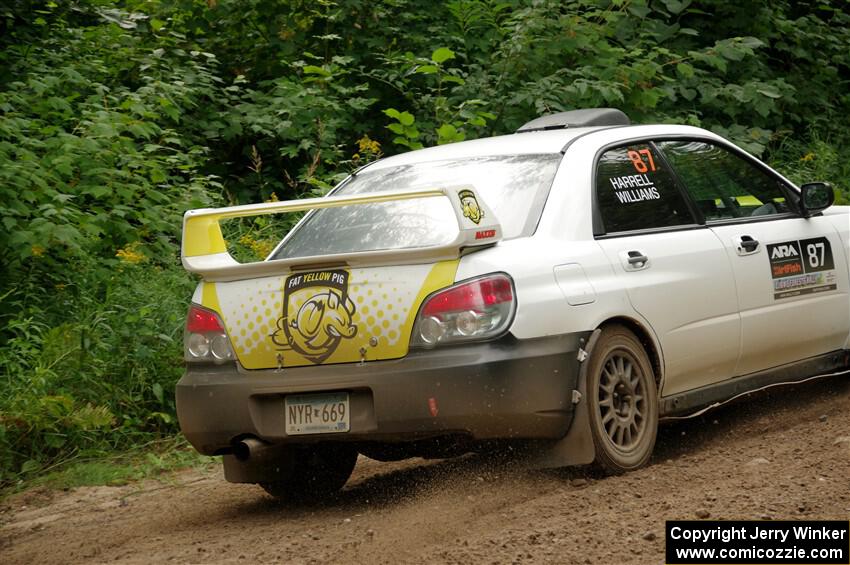 Mark Williams / Steve Harrell Subaru WRX STi on SS1, Crossroads I.