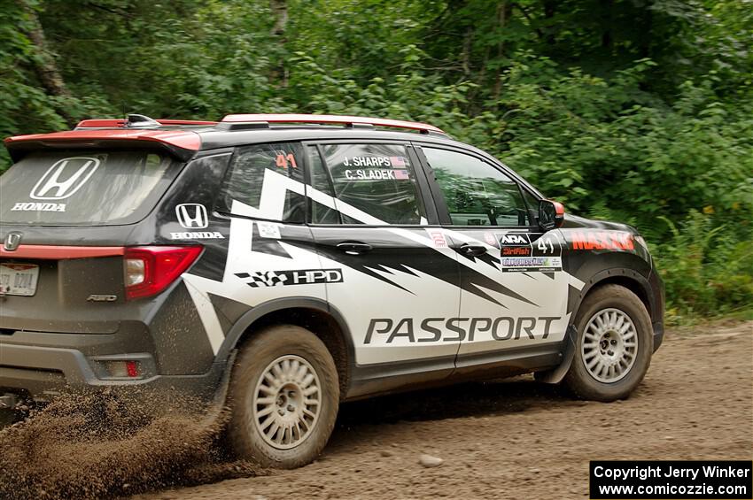 Chris Sladek / John Sharps Honda Passport on SS1, Crossroads I.