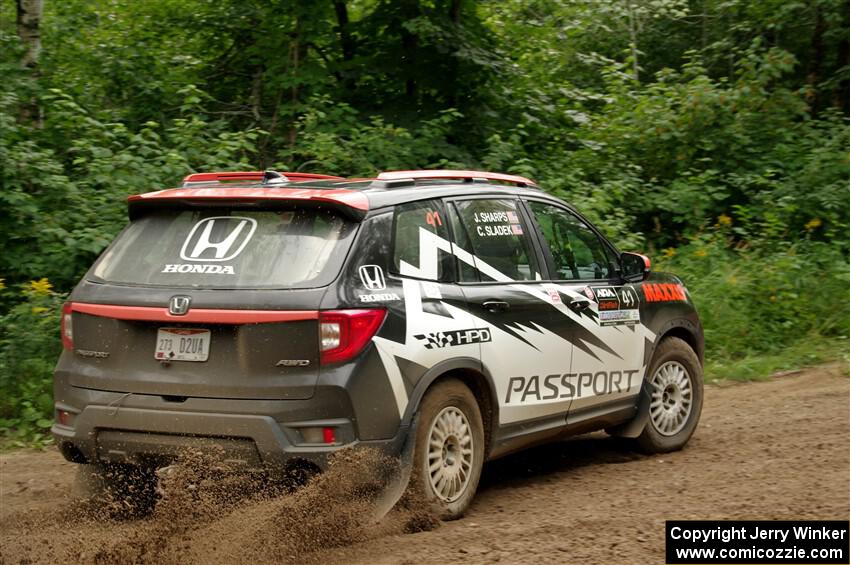 Chris Sladek / John Sharps Honda Passport on SS1, Crossroads I.