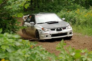 Mark Tabor / Kathryn Hansen Subaru WRX STi on SS1, Crossroads I.