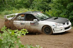 Mark Tabor / Kathryn Hansen Subaru WRX STi on SS1, Crossroads I.