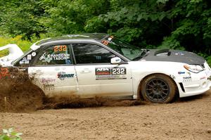 Mark Tabor / Kathryn Hansen Subaru WRX STi on SS1, Crossroads I.