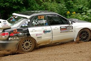 Mark Tabor / Kathryn Hansen Subaru WRX STi on SS1, Crossroads I.