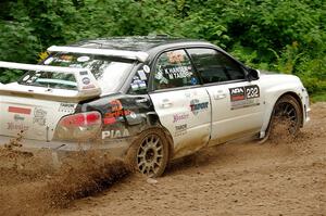 Mark Tabor / Kathryn Hansen Subaru WRX STi on SS1, Crossroads I.