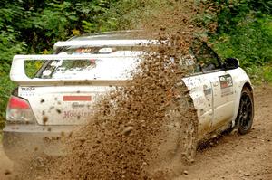 Mark Tabor / Kathryn Hansen Subaru WRX STi on SS1, Crossroads I.