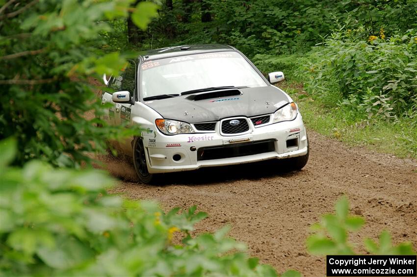 Mark Tabor / Kathryn Hansen Subaru WRX STi on SS1, Crossroads I.