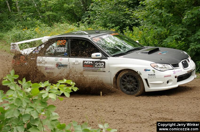 Mark Tabor / Kathryn Hansen Subaru WRX STi on SS1, Crossroads I.