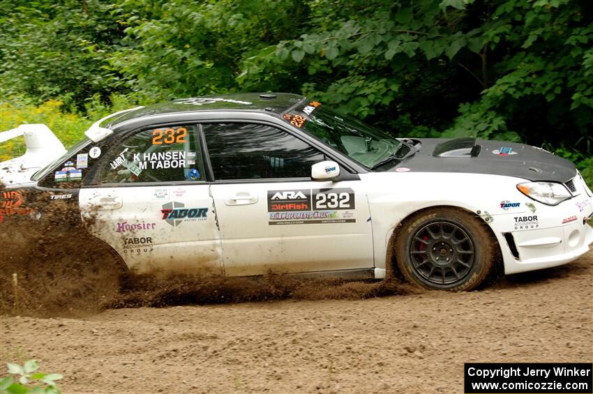 Mark Tabor / Kathryn Hansen Subaru WRX STi on SS1, Crossroads I.