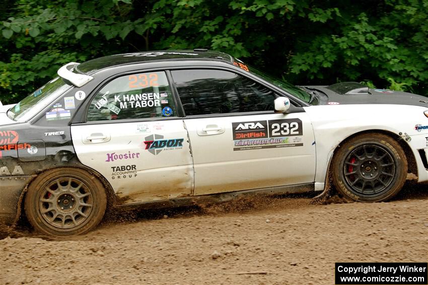 Mark Tabor / Kathryn Hansen Subaru WRX STi on SS1, Crossroads I.