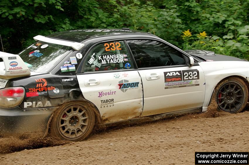 Mark Tabor / Kathryn Hansen Subaru WRX STi on SS1, Crossroads I.