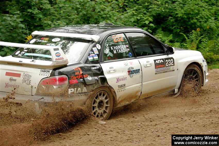 Mark Tabor / Kathryn Hansen Subaru WRX STi on SS1, Crossroads I.