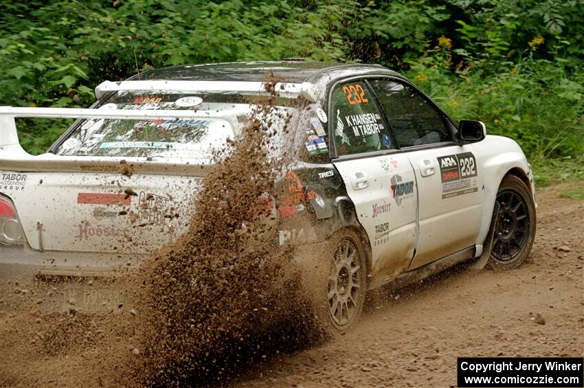 Mark Tabor / Kathryn Hansen Subaru WRX STi on SS1, Crossroads I.