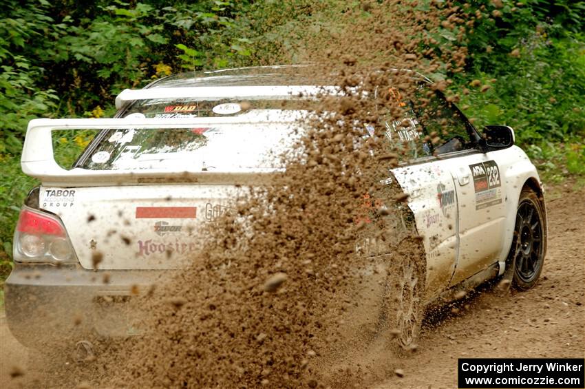 Mark Tabor / Kathryn Hansen Subaru WRX STi on SS1, Crossroads I.