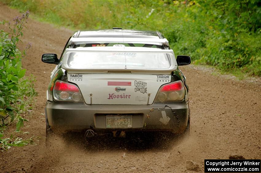 Mark Tabor / Kathryn Hansen Subaru WRX STi on SS1, Crossroads I.