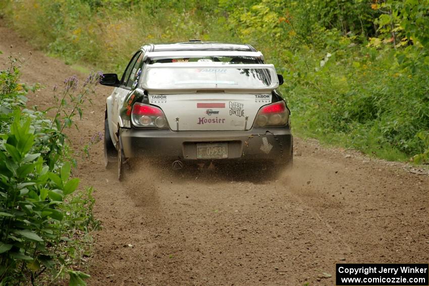 Mark Tabor / Kathryn Hansen Subaru WRX STi on SS1, Crossroads I.