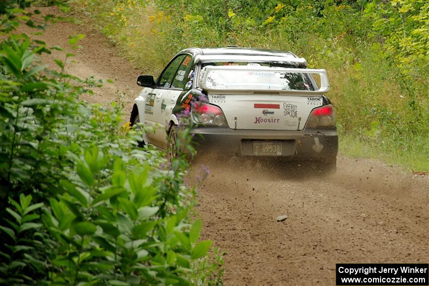 Mark Tabor / Kathryn Hansen Subaru WRX STi on SS1, Crossroads I.