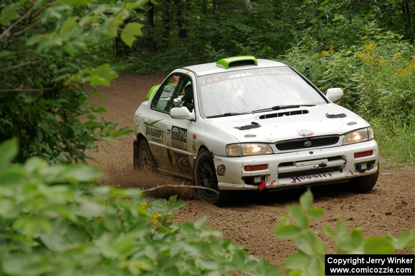 Jordon Haberer / Drew Staples Subaru Impreza on SS1, Crossroads I.