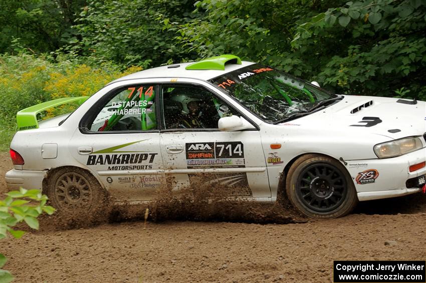 Jordon Haberer / Drew Staples Subaru Impreza on SS1, Crossroads I.