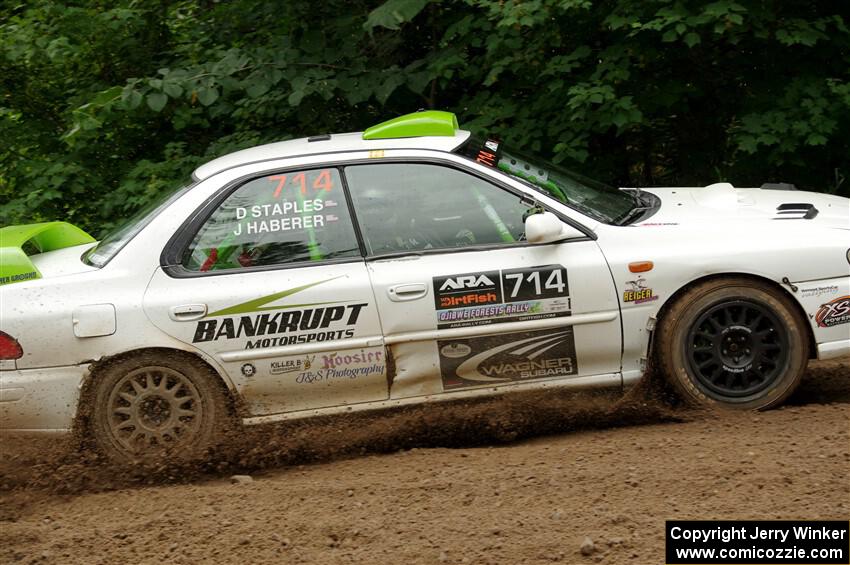 Jordon Haberer / Drew Staples Subaru Impreza on SS1, Crossroads I.