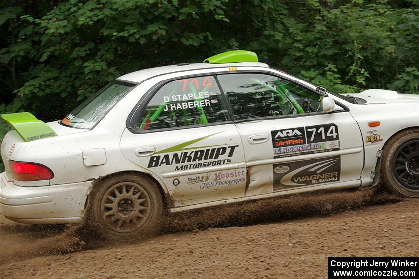 Jordon Haberer / Drew Staples Subaru Impreza on SS1, Crossroads I.