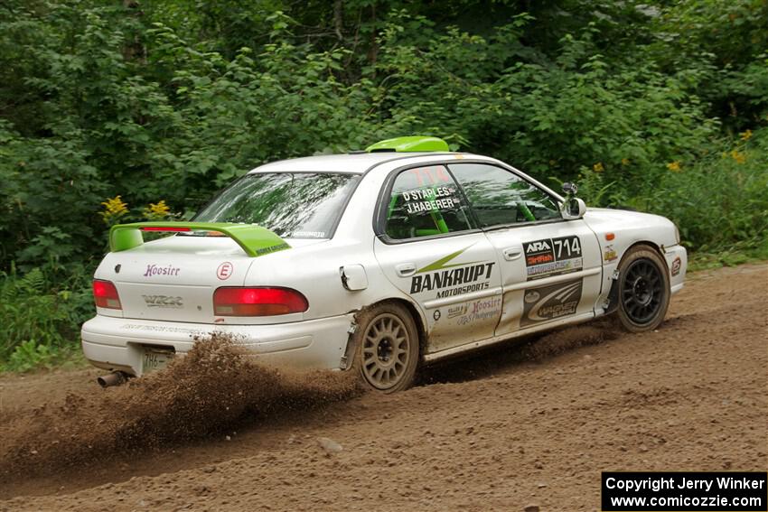 Jordon Haberer / Drew Staples Subaru Impreza on SS1, Crossroads I.