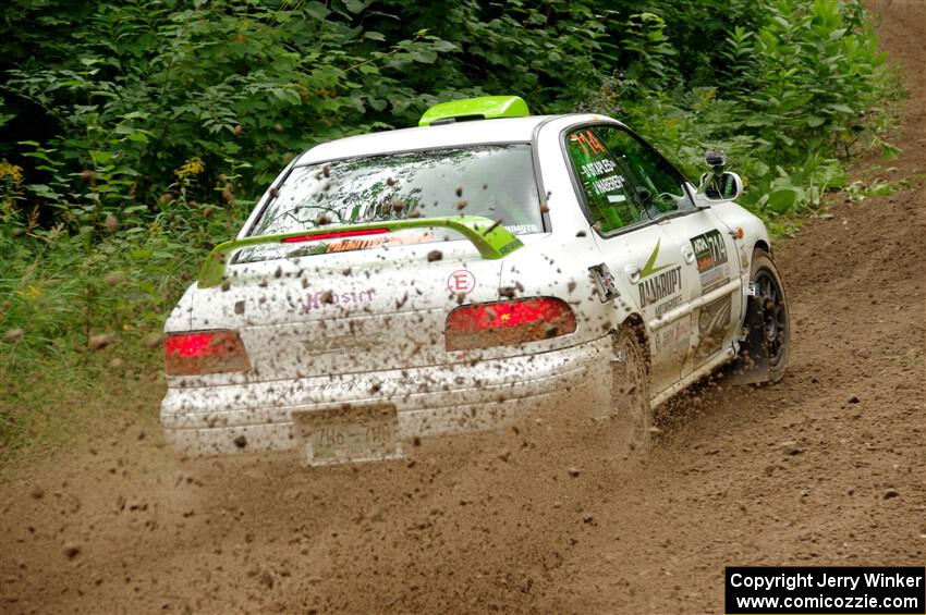 Jordon Haberer / Drew Staples Subaru Impreza on SS1, Crossroads I.