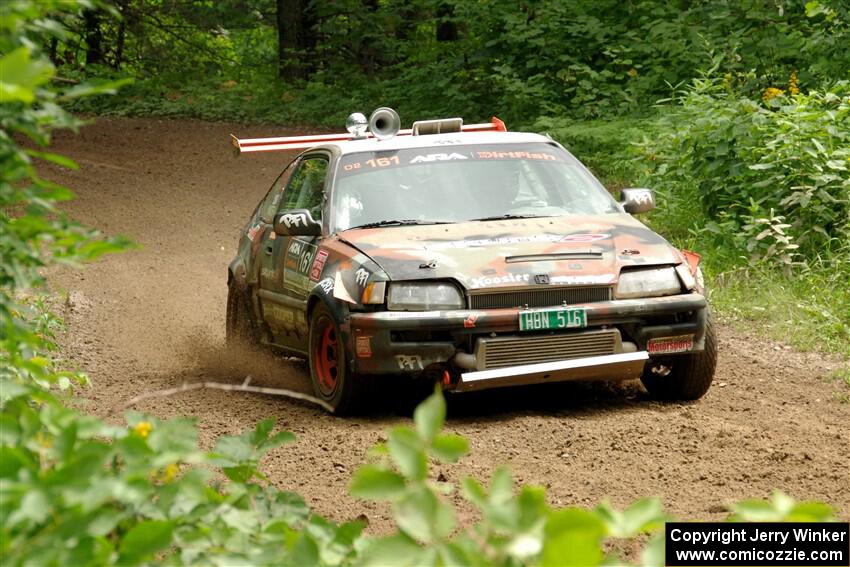 Bret Hunter / Kubo Kordisch Honda CRX on SS1, Crossroads I.