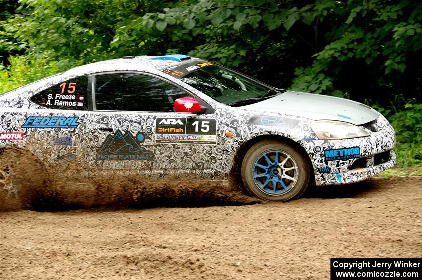 Alex Ramos / Sarah Freeze Acura RSX on SS1, Crossroads I.